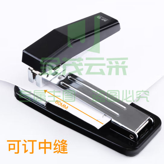 晨光12号360°摇头订书机 订书器 ABS91627 黑色