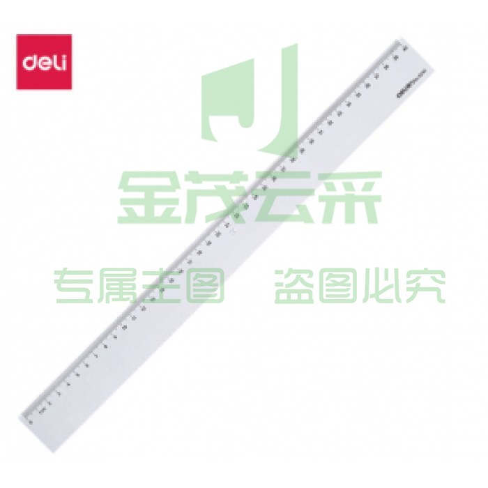 得力(deli)6240 40cm办公学习通用尺子 塑料直尺