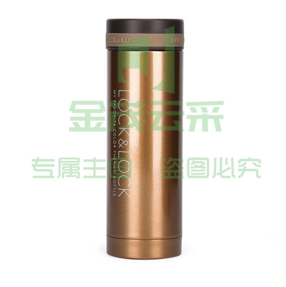乐扣乐扣 300ml 棕色保温杯 不锈钢纤巧便携保温杯车载商务保温杯子    WLSZ06261215187921