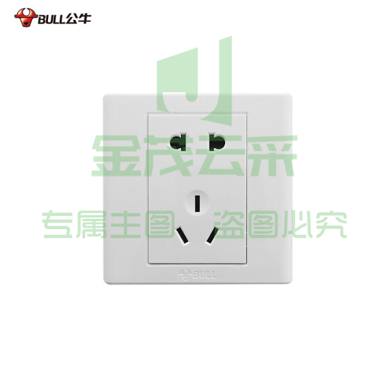 公牛 五孔插座G06Z223 G06二三极插座 10A （10个/盒）