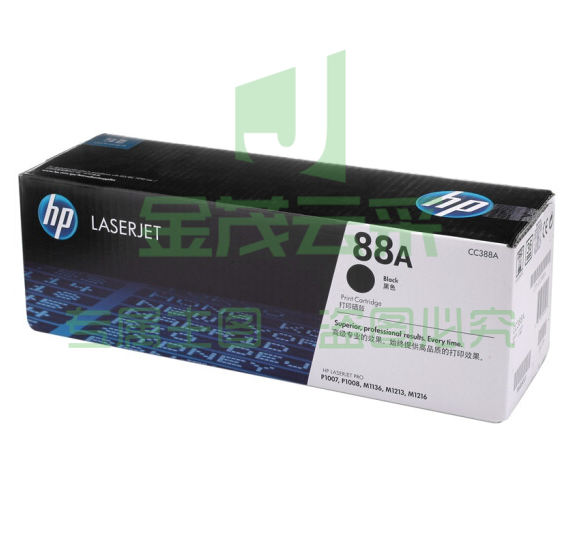 惠普 HP CC388AD 88A 黑色单只装 （适用P1008P1108P1106M1213M1218M1216M1136M128M126）