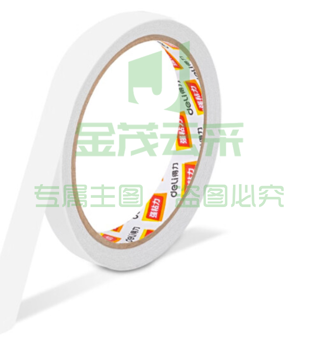 得力30402双面胶带18mm*10y*80um(白)(16卷/袋)