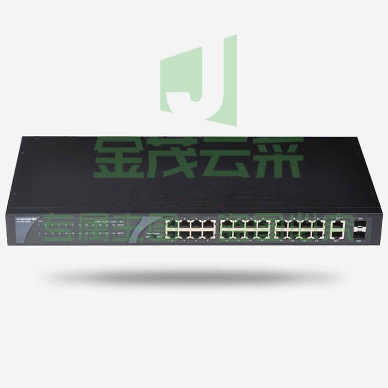 锐捷（Ruijie） RG-NBS1826C 24口百兆交换机 2个千兆光电上联口