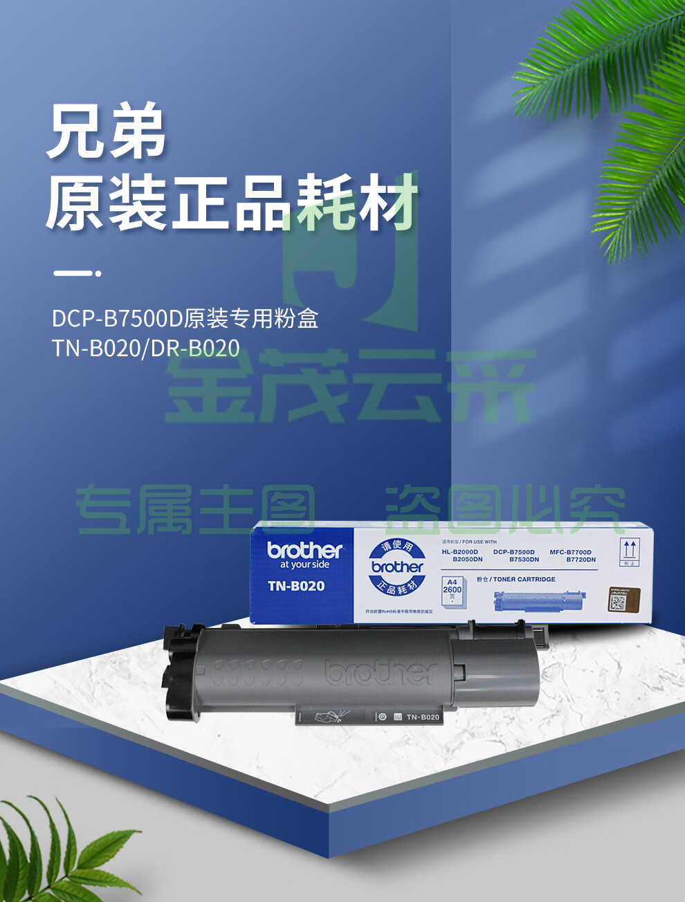 兄弟(brother)TN-B020 墨粉盒 适用兄弟 7720DN;7700D;7530DN;7500D;2050DN;2000D     WLSZ09160935487953
