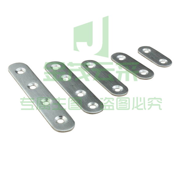 不锈钢家具连接件 一字型平角片固定码层板拖 158*20*3mm  货号：JC