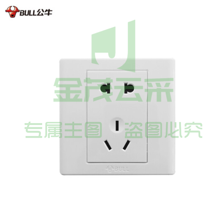 公牛 五孔插座 G06Z223 墙壁插座86型 10A