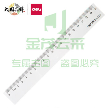 得力 6220 20cm 直尺     WLSZ0103122923144