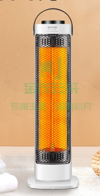 先锋（Singfun）取暖器暖风机家用电暖气小太阳 1秒速热立式热风机DHW-F2G 抹茶绿DHW-F2G