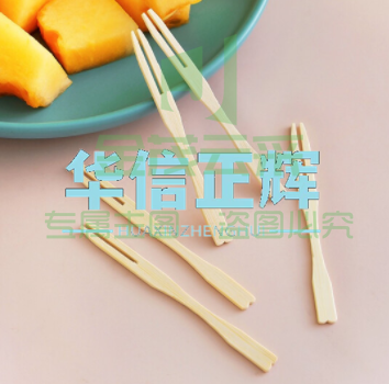 一次性叉子 木制叉 甜品叉 水果叉 100起售