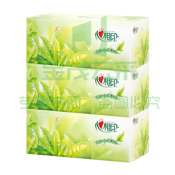 心相印 H200 茶语系列盒装抽纸 2层200抽/盒 3盒/提 12提/箱
