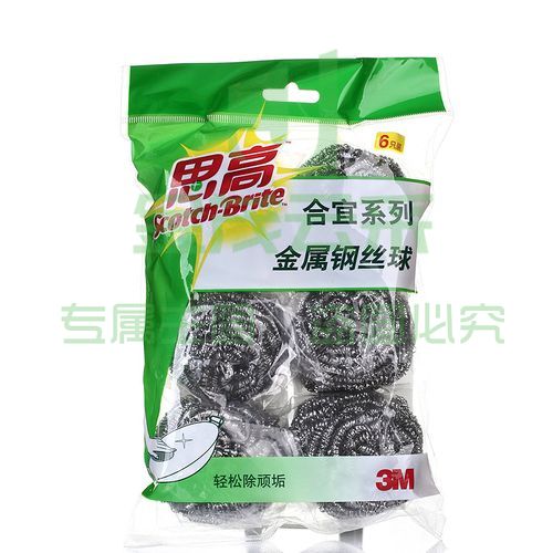 思高 清洁钢丝球  6个/包