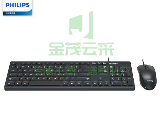 飞利浦/Philips SPT6205 有线键盘/办公键鼠套装 黑色