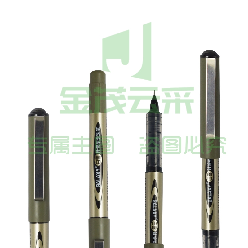 白雪(snowhite)直液式走珠笔0.5mm黑色学生用中性笔全针管笔签字笔考试专用笔PVN-166 12支/盒