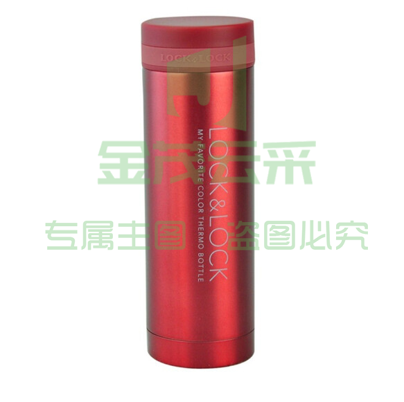 乐扣乐扣 300ml 红保温杯 不锈钢纤巧便携保温杯车载商务保温杯子    WLSZ062612153579
