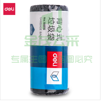 得力18816 45*45cm/30只单卷 背心式八角底垃圾袋