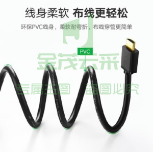 绿联 10108 HDMI高清线 3米 黑色（单位：条）