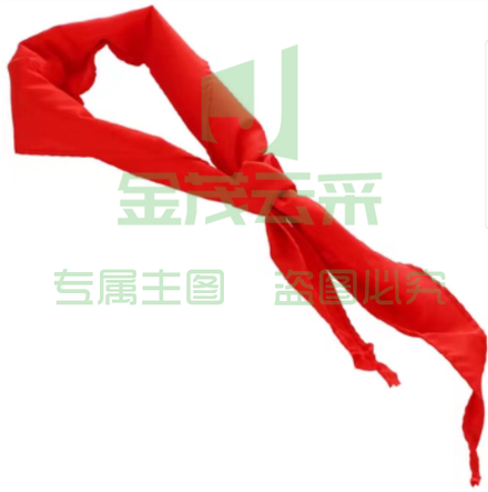 得力1.2米红领巾 小学生少先队员涤纶红领巾 1.2m单条装 50551