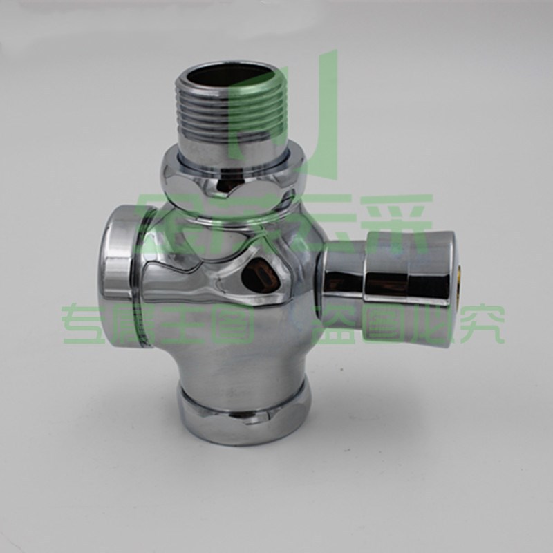 加普特 延时手按式大便冲水阀厕所蹲便器四通冲洗阀蹲坑阀门AA-01