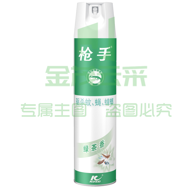 枪手 杀虫气雾剂 绿茶香600ml