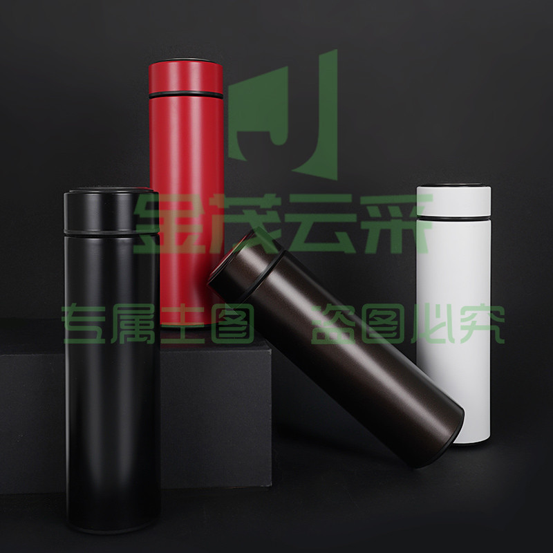 惠寻 不锈钢保温杯咖色500ml