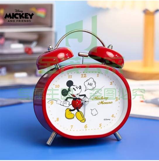 迪士尼（Disney）儿童闹钟 2023智能多功能创意卡通学生专用起床神器 米奇DM24985M