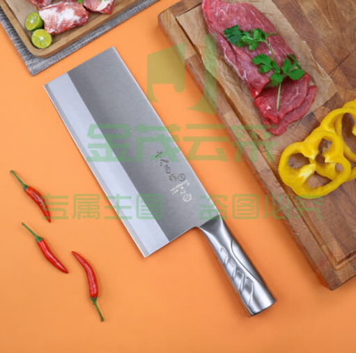 十八子作刀具TP03-2三层复合钢菜刀 名厨2号桑刀 刃长约20.5cm pcyg-2022092936527
