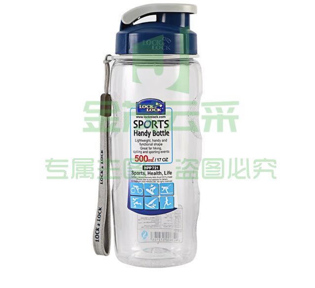 乐扣乐扣（LOCK&LOCK）便携式提绳防漏塑料运动水杯手提式塑料壶 500ML透明 HPP721 pcyg-230607113454