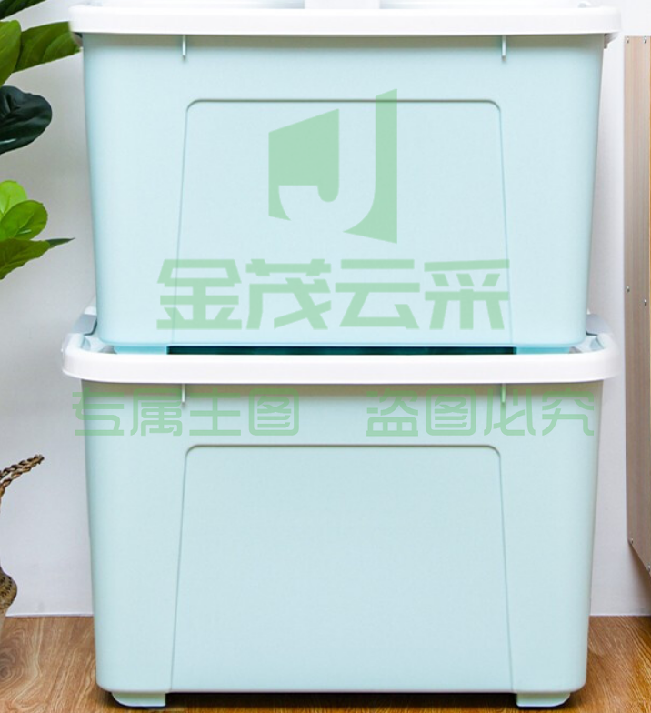 禧天龙(Citylnog) 110L整理箱 特大号滑轮收纳箱  樱草蓝pcyg-230118160812