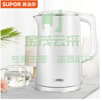 苏泊尔（SUPOR）电水壶 双层防烫烧水壶热水壶 全钢无缝内胆电热水壶SW-17J418 1.7L大容量 	pcyg-230107140212
