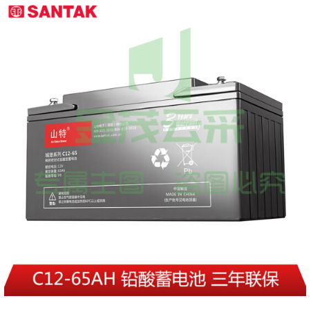 山特（SANTAK）C12-65AH 山特UPS电源电池免维护铅酸蓄电池 12V65AH