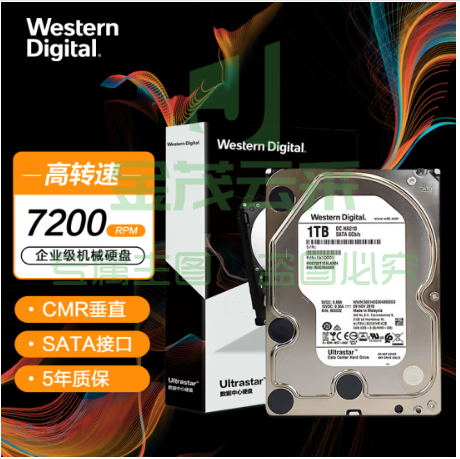 西部数据(Western Digital) HUS722T1TALA604 1TB SATA6Gb/s 7200转128M 企业级硬盘