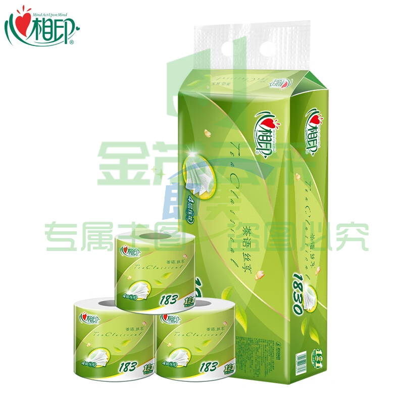 四层卷筒卫生纸-183克10粒/提  一包6提/2包起拍（可当天配送发货）