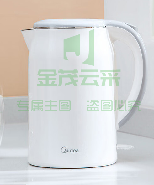 美的(Midea)MK-SH17M301电水壶热水壶304不锈钢水壶防烫暖水壶净甜大容量家用开水壶烧水壶智能断电（可当天配送发货）