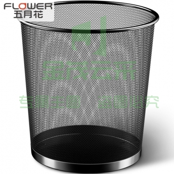 五月花 9L中号分类金属网垃圾桶 办公环保纸篓φ240mm  TS102（可当天配送发货）