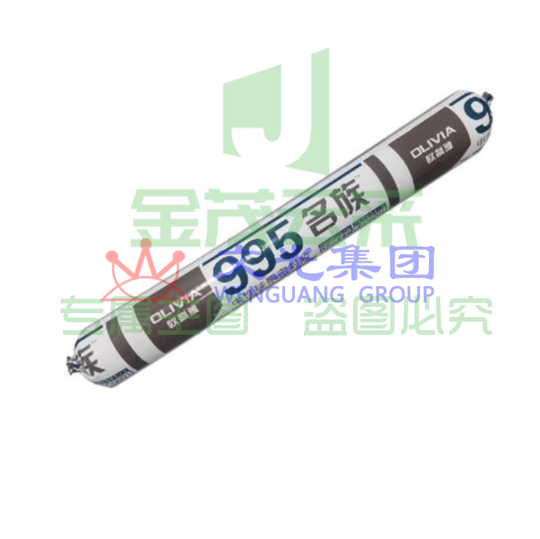 名族 白玻璃胶 995中性硅酮结构耐候密封胶 软包装 590ml/支 （可当天配送发货）