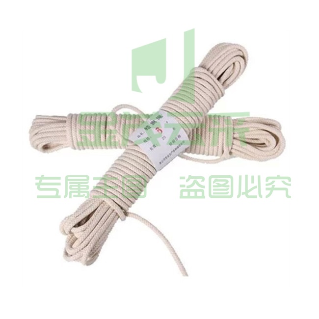 旗绳升国旗绳纯棉蜡旗杆绳捆绑粗棉绳子晾衣绳绳索捆扎绳 8mm 100米（可当天配送发货）