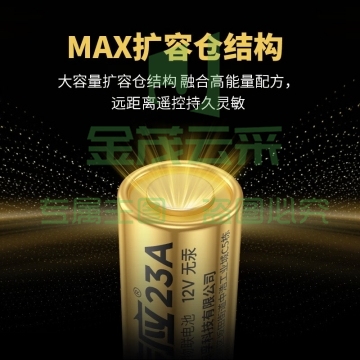 传应南孚 23A12V电池5粒 物联高伏碱性电池（可当天配送发货）