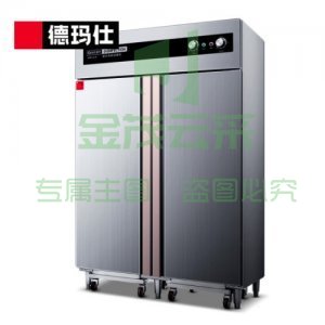 德玛仕 DEMASHI XDR910F-2A 消毒柜  双开门高温热风循环二星级 厨房不锈钢立式 推车款