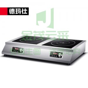 德玛仕 DEMASHI IH-TT-70P2 电磁炉 商用 3500W大功率 多头台式多眼多头电磁灶爆炒 双头平面工程款
