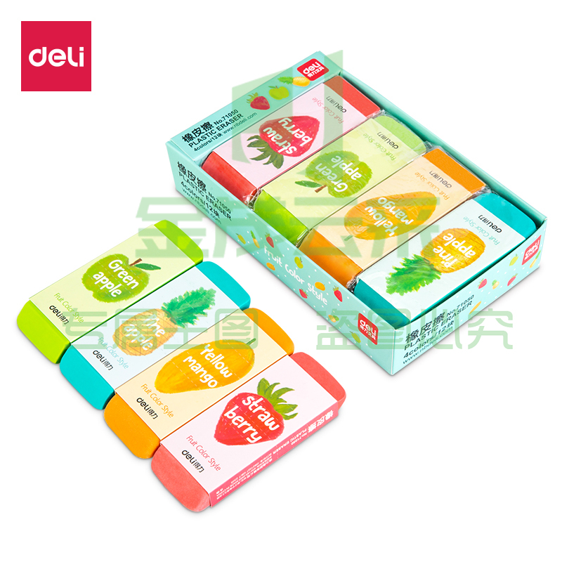 得力(deli)71050 12块橡皮擦 