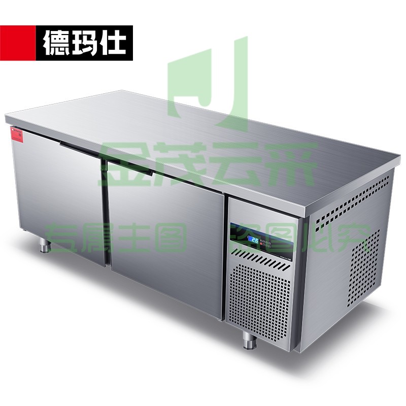 德玛仕（DEMASHI）冰柜保鲜工作台操作台 工程款全冷藏 TDC-18A80CG【升级款】