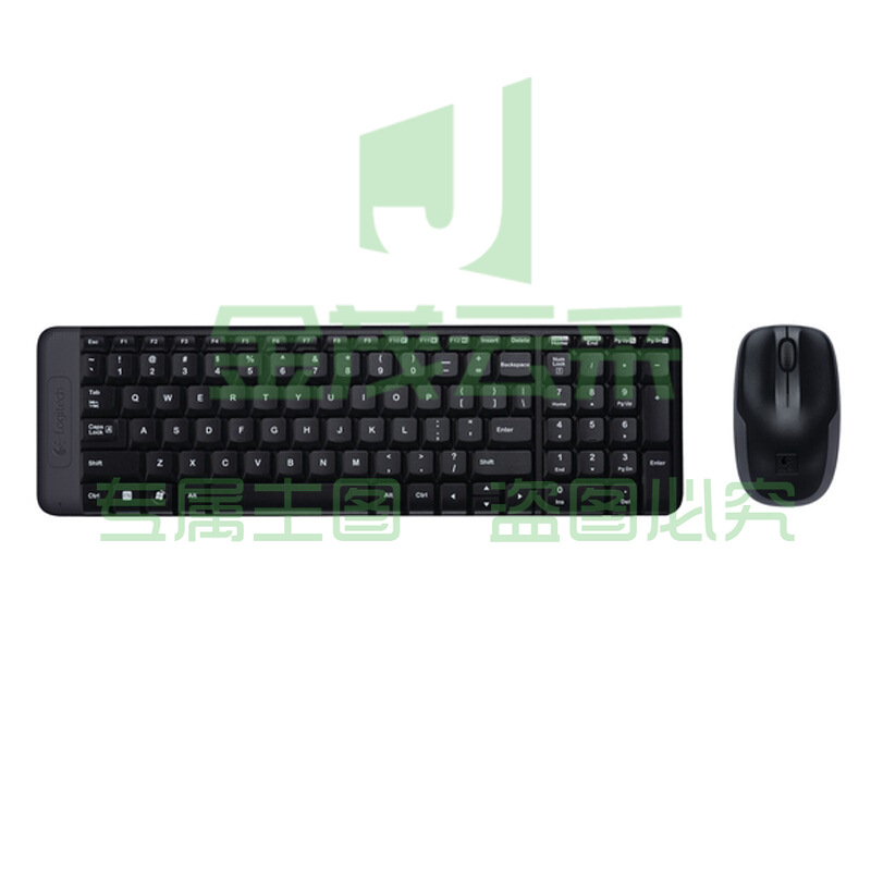 罗技（Logitech） MK220 键鼠套装 无线2.4G接收器 黑色
