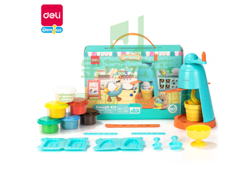 得力(deli)YC137彩泥冰淇淋机 彩泥橡皮泥超轻黏土粘土创意玩具手工DIY 含工具pcyg-230714172441