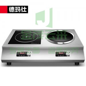 德玛仕 DEMASHI IH-TC-70A2 电磁炉 商用 3500W大功率平面凹面 双头炉多眼多头电磁灶 一平一凹工程款