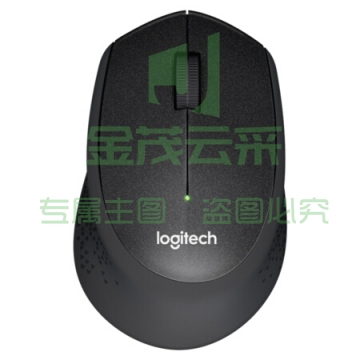 罗技（Logitech）M330 无线静音鼠标 舒适曲线 黑色 （M275升级版 ）
