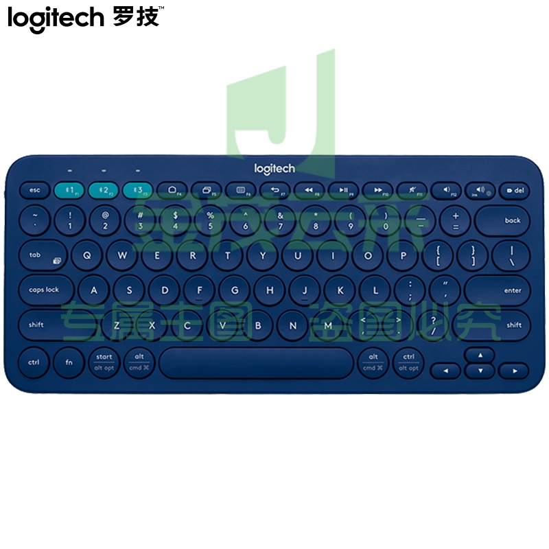 罗技（Logitech）K380 键盘 蓝牙键盘  蓝色