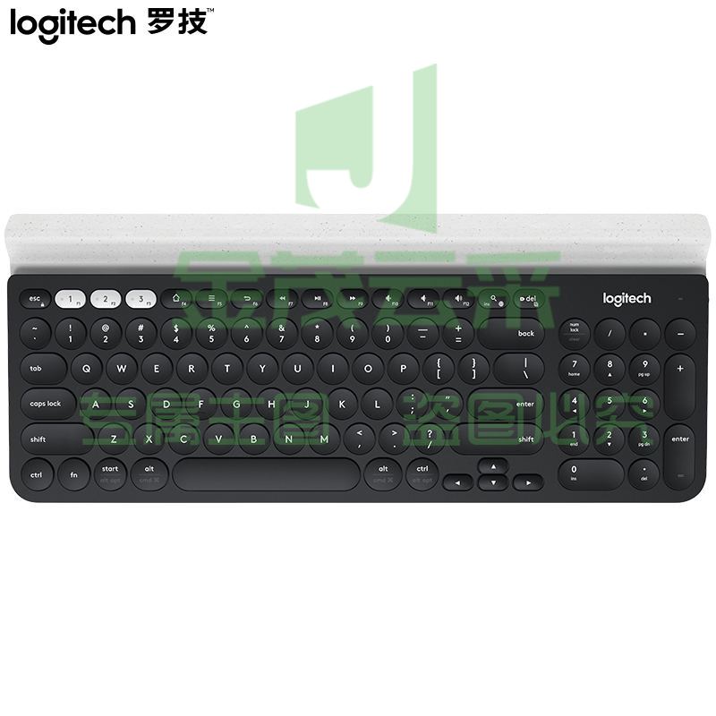 罗技（Logitech）K780 键盘 无线蓝牙键盘 优联 全尺寸 黑色