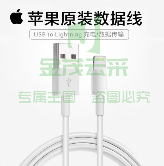 Apple 苹果原装数据线充电器线 充电线1米【单线不含头】