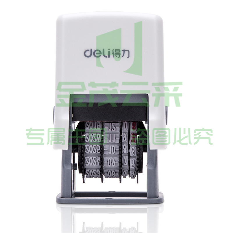 得力79951生产日期打码机(灰白) 小号实线(不带印油)
