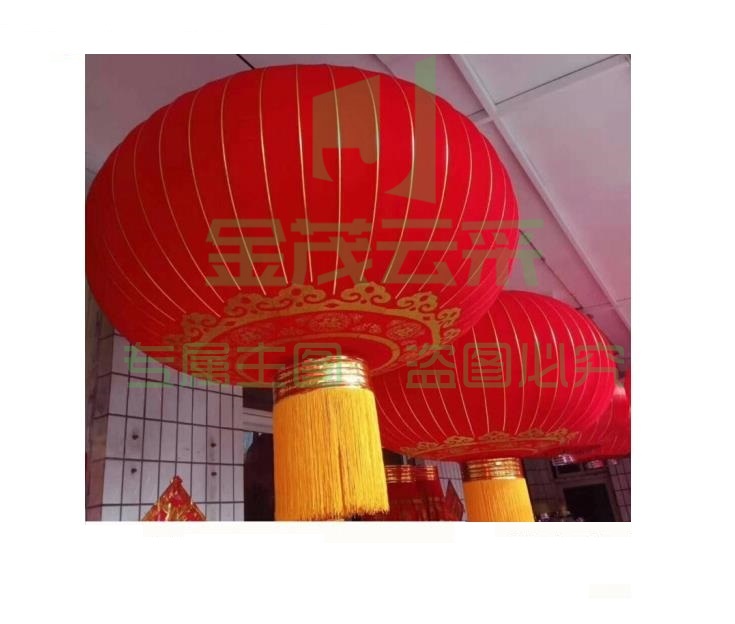 大灯笼欢度国庆中秋  大门口户外 2米铁口绸布 特大号灯笼